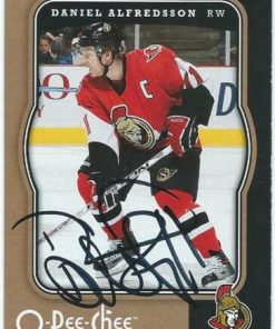 Daniel Alfredsson Signed Hockey Card LOA