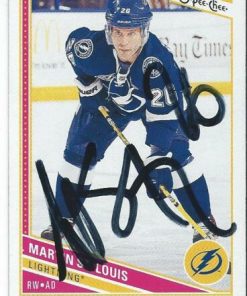 Martin St-Louis Signed Hockey Card LOA