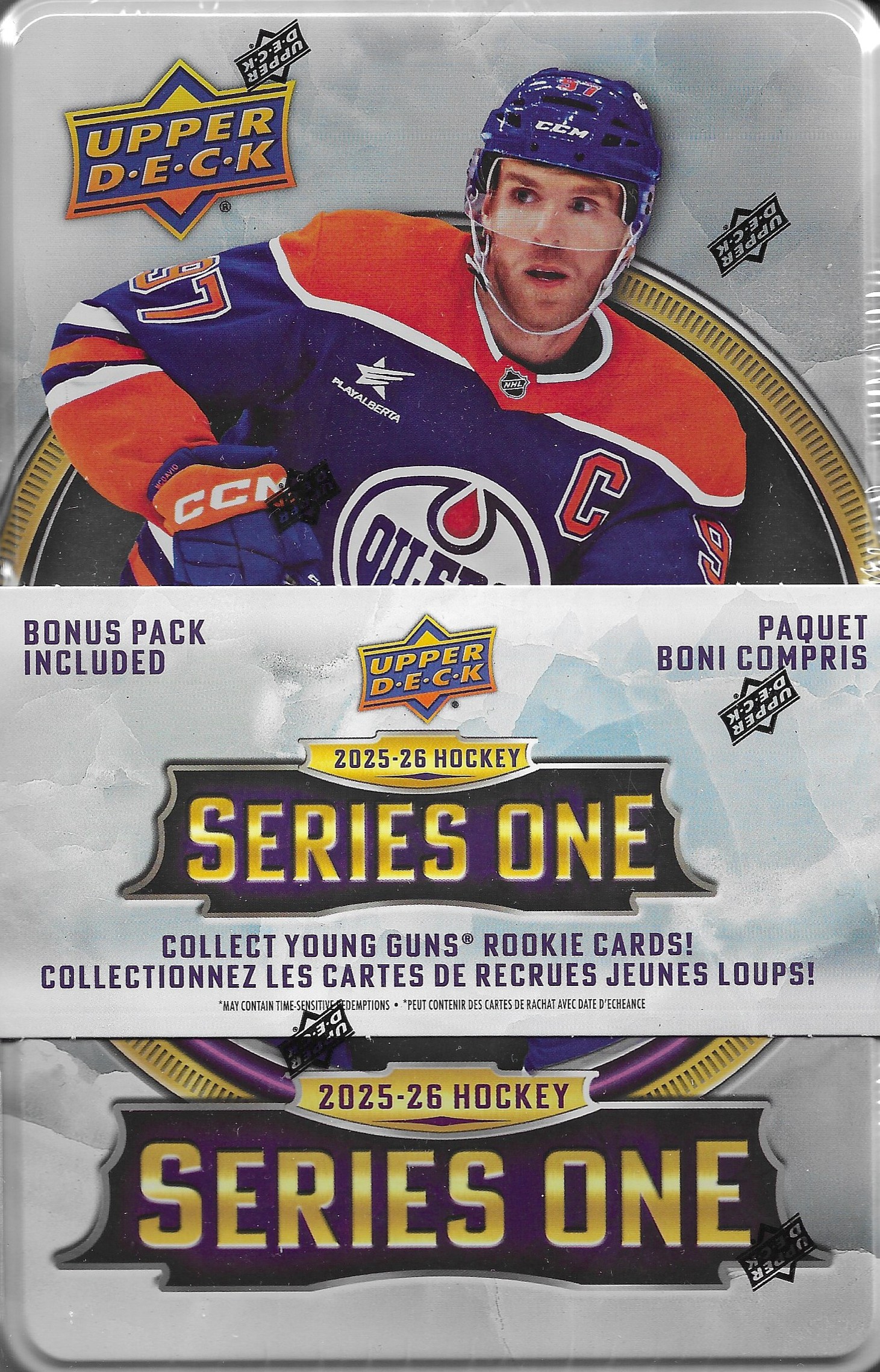 Upper Deck Series 1 Hockey Tin 2025-26
